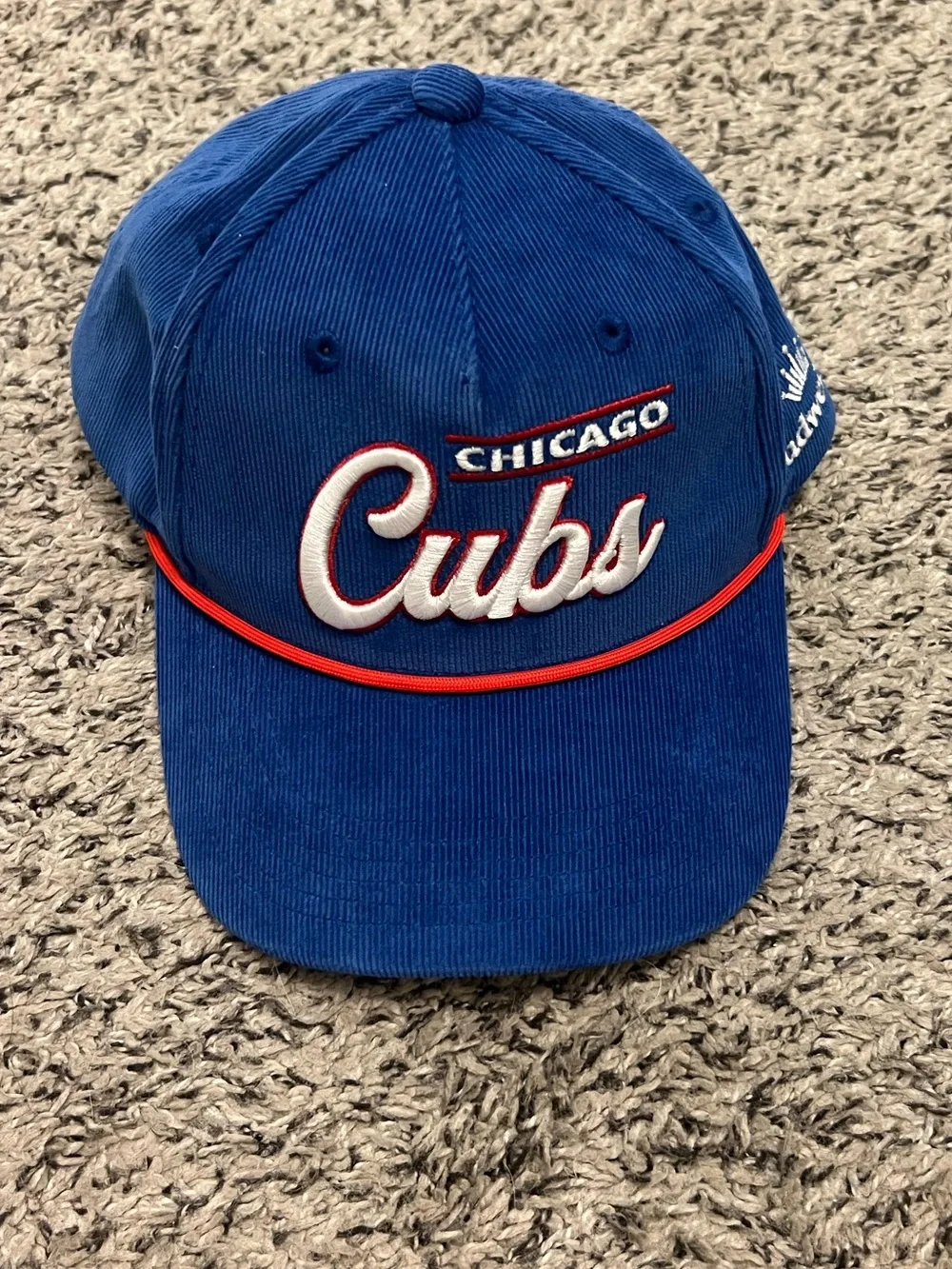 Chicago Cubs Blue Corduroy Retro-style Baseball Hat